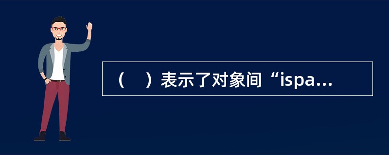 （　）表示了对象间“ispartof”的关系。