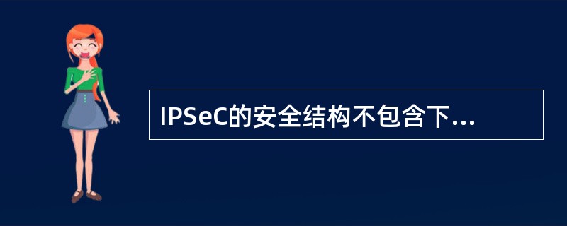 IPSeC的安全结构不包含下列选项中的( )。