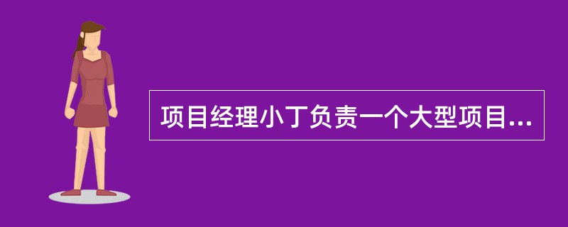 项目经理小丁负责一个大型项目的管理工作，目前因人手紧张只有15个可用的工程师，因为其他工程师已经被别的项目占用。这15个工程师可用时间不足所需时间的一半，并且小丁也不能说服管理层改变这个大型项目的结束