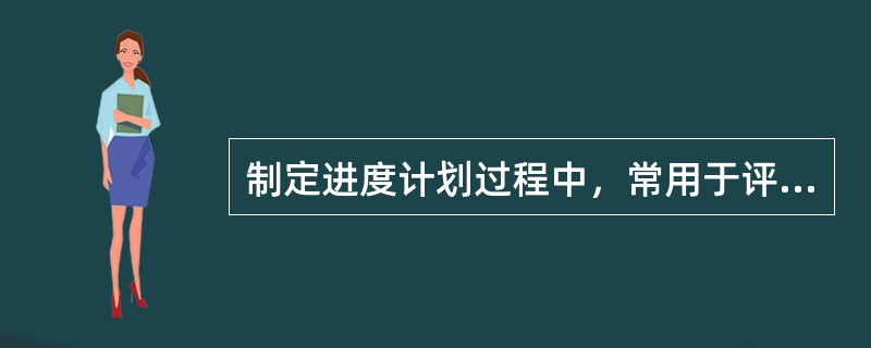 制定进度计划过程中，常用于评价项目进度风险的技术是( )。