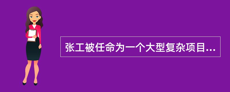 张工被任命为一个大型复杂项目的项目经理，他对于该项目的过程管理有以下认识，其中( )是不正确的。