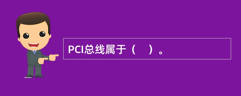 PCI总线属于（　）。