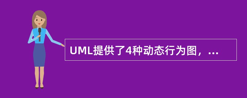 UML提供了4种动态行为图，用于对系统的动态方面进行可视化、详述、构造和文档化。当需要说明系统的交互视图时，应该选择( )。