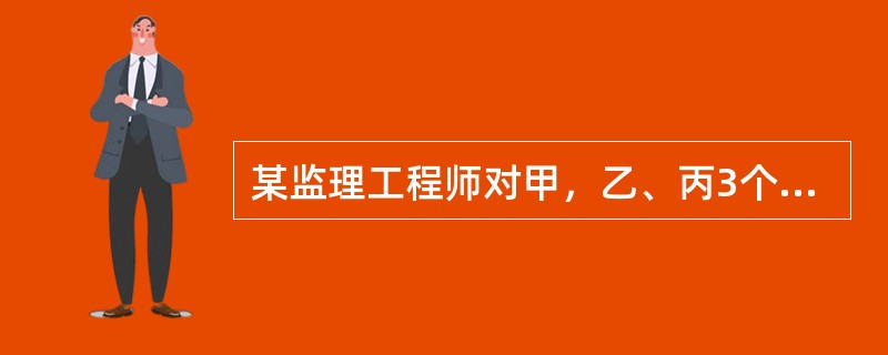 某监理工程师对甲，乙、丙3个投资方案进行投资决策分析，已知3个方案的建设期和经营期均相同，投资的时间点均相同，但投资额度不同.监理工程师通过计算获得甲方案的净现值为8.95万元，现值指数为08；乙方案
