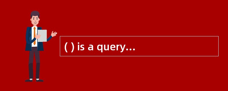 ( ) is a query language for manipulating data in a relational database.