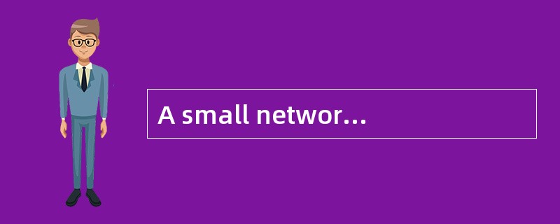 A small network may only connect two computers inside a home to share a single printer and Internet(