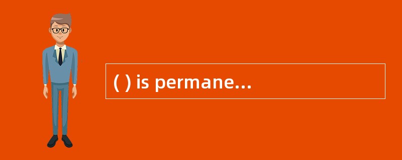 ( ) is permanently stored in the computer and provides a link between the hardware and other program