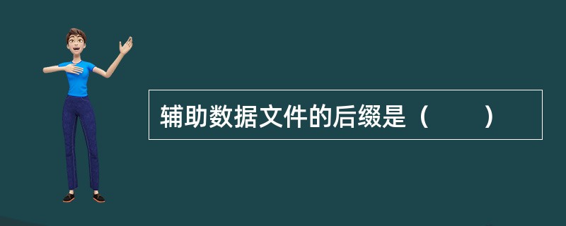 辅助数据文件的后缀是（　　）