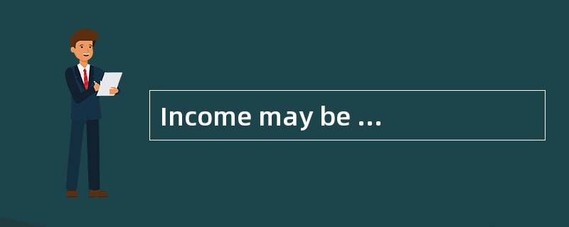 Income may be national income and personal income. Whereas national income is defined as the total e