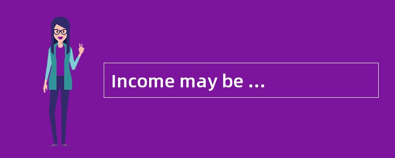 Income may be national income and personal income. Whereas national income is defined as the total e
