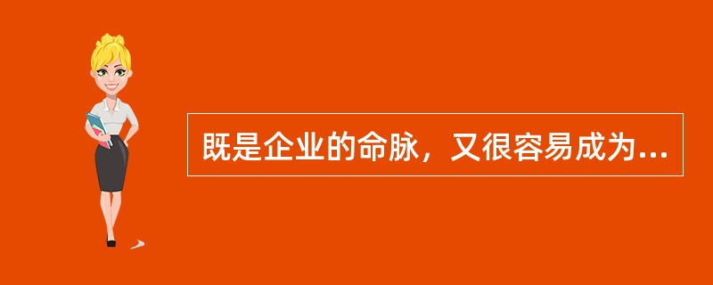 既是企业的命脉，又很容易成为被攻击和窃取的目标的是（　　）