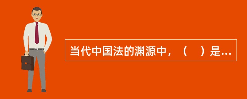 当代中国法的渊源中，（　）是指由一个国家的全部现行法律规范分类组合为不同的法律部门而形成的有机联系的统一整体。