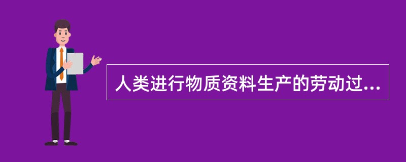 人类进行物质资料生产的劳动过程必须具备的基本要素不包括（　）。