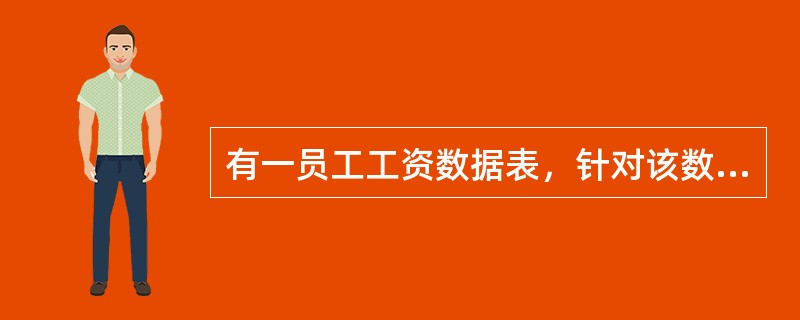 有一员工工资数据表，针对该数据表，下列约束条件属于实体完整性约束的是（　）。