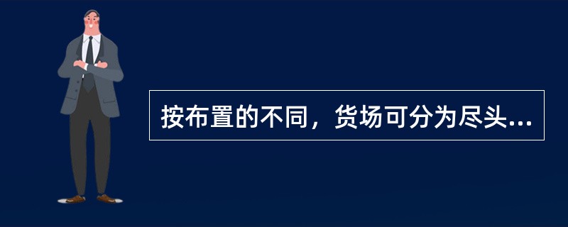 按布置的不同，货场可分为尽头式货场、通过式货场和（　　）货场。[2008年真题]