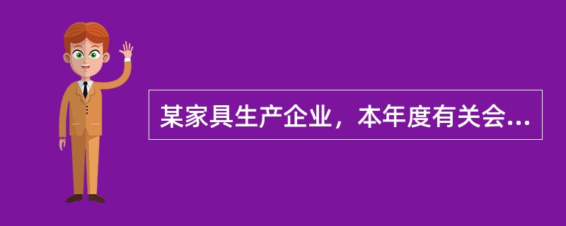 某家具生产企业，本年度有关会计资料如下：<br />（1）年度会计利润总额为400万元；<br />（2）全年销售收入为2000万元；<br />（3）“管理费用”