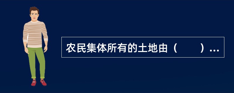 农民集体所有的土地由（　　）人民政府确认所有权。