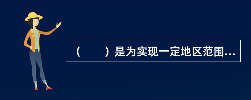 （　　）是为实现一定地区范围的开发和建设目标而进行的总体部署。