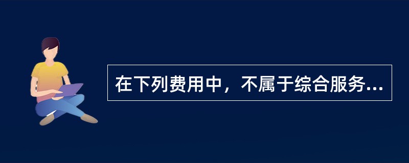 在下列费用中，不属于综合服务费的是（　　）。