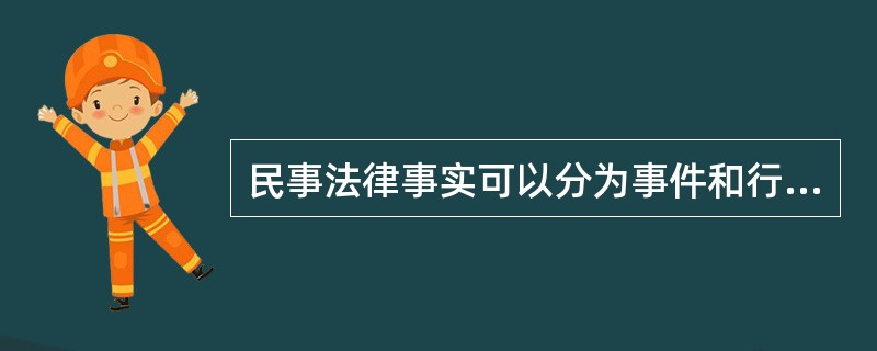 民事法律事实可以分为事件和行为，下列客观事实中，属于民事法律行为的是（　　）。[2013年真题]