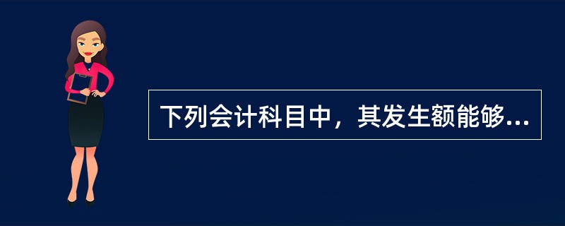 下列会计科目中，其发生额能够影响企业利润表中营业利润的是（）。