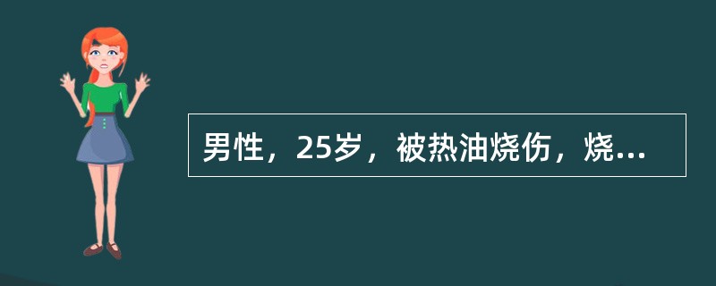 男性，25岁，被热油烧伤，烧伤总面积达60%，血压10/8kPa（75/60mmHg），中心静脉压0.294kPa（3cmH20）。表明该病人存有（）