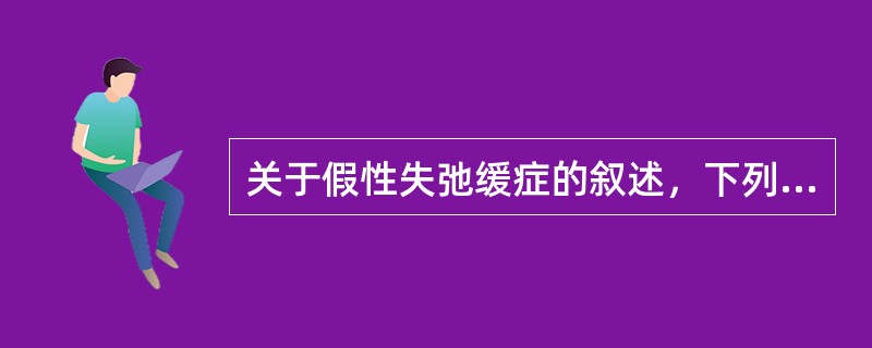 关于假性失弛缓症的叙述，下列不恰当的是（）