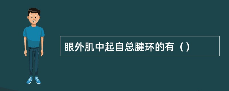 眼外肌中起自总腱环的有（）