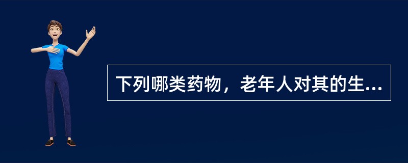 下列哪类药物，老年人对其的生物利用度不同而使用剂量的个体差异较大（）