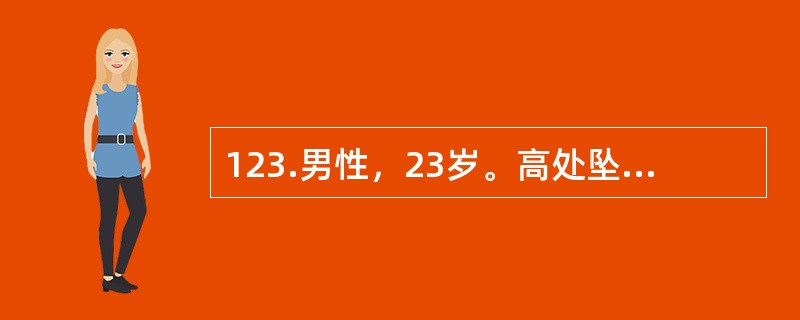 123.男性，23岁。高处坠落伤，右侧臀部着地，疼痛伴运动障碍并有休克表现。<br /><br />首先考虑的诊断是