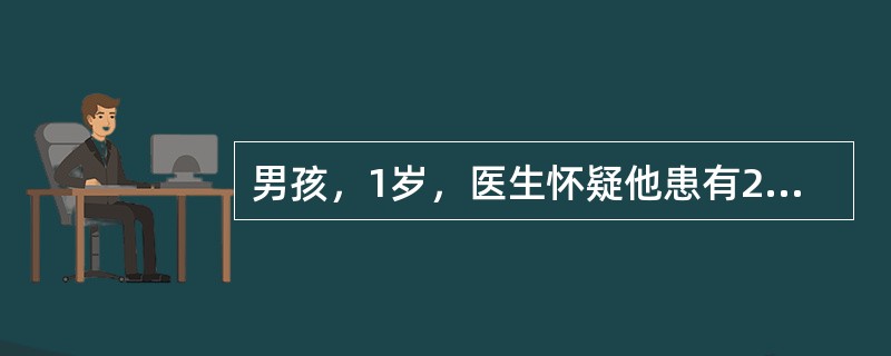 男孩，1岁，医生怀疑他患有21-三体综合征（Downsyndrome），动员家长对患儿进行染色体检查。告诉家长其特点，但不包括以下哪点（）