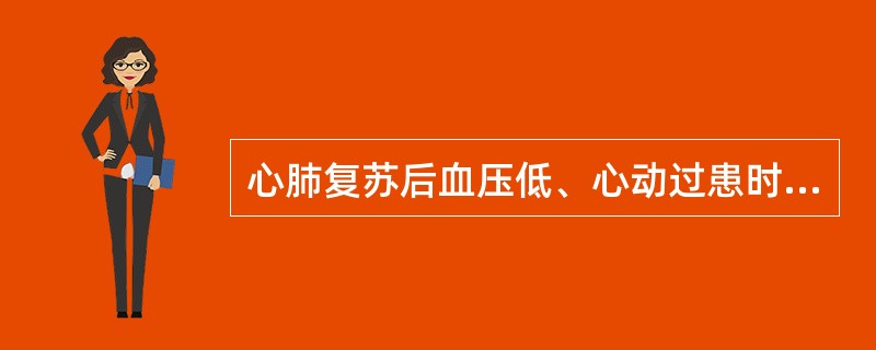 心肺复苏后血压低、心动过患时应选择（）