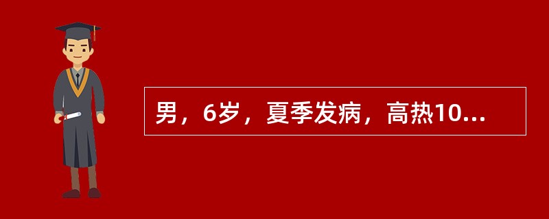 男，6岁，夏季发病，高热10小时，呕吐3次，惊厥2次。查体：神志恍惚，呼吸快，血压118／80mmHg，脑膜刺激征（-），巴氏征（-）。最可能的诊断（）