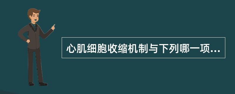 心肌细胞收缩机制与下列哪一项离子有关