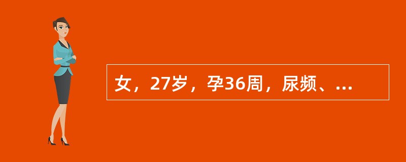 女，27岁，孕36周，尿频、尿急、尿痛3天，伴阴道分泌物增多。查体：尿道口及宫颈口均可见脓性分泌物下列哪项治疗不恰当（）