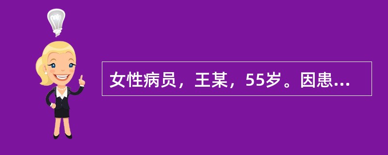 女性病员，王某，55岁。因患乙状结肠癌行肿瘤切除、结肠造瘘术。术中顺利，在关腹前，输A型血约50ml，病员突然出现寒战。伤口渗血，导尿为全程血尿，当即认定系输血引起的溶血反应，立即停止输血、进行抢救；