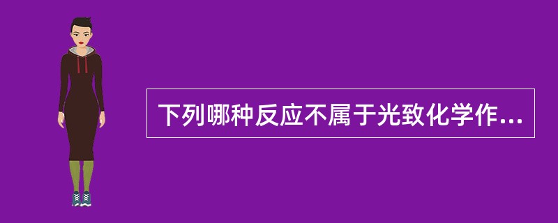 下列哪种反应不属于光致化学作用（）