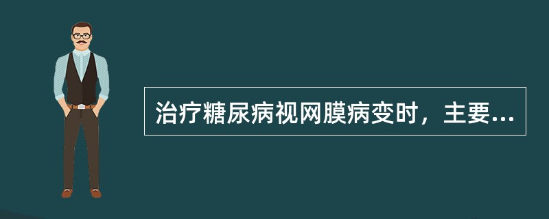 治疗糖尿病视网膜病变时，主要是利用了激光的（）