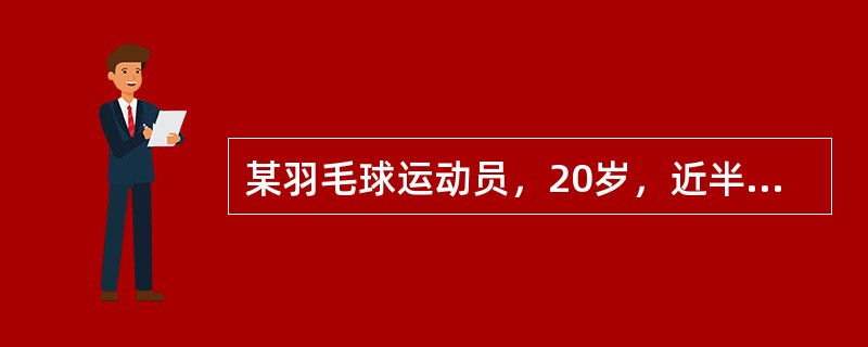 某羽毛球运动员，20岁，近半年来右肘部外侧疼痛，运动后加剧，检查时右肘外侧压痛，但肘关节功能正常。最可能的诊断为