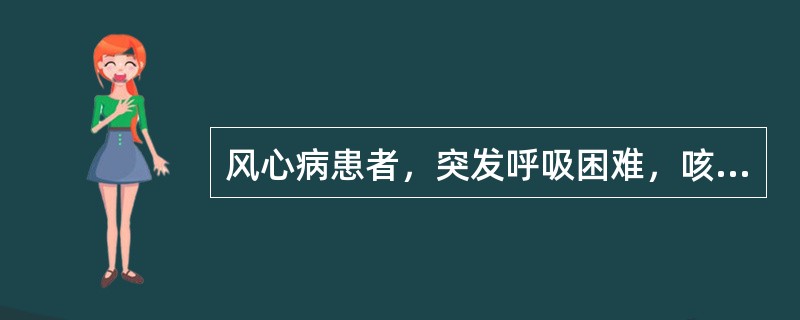 风心病患者，突发呼吸困难，咳粉红色泡沫痰，血压120/80mmHg，心率140次／分，心律绝对不齐。首选药物是