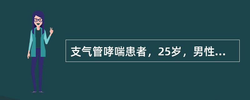 支气管哮喘患者，25岁，男性，突感剧烈胸痛，呼吸困难，紫绀，首选应考虑