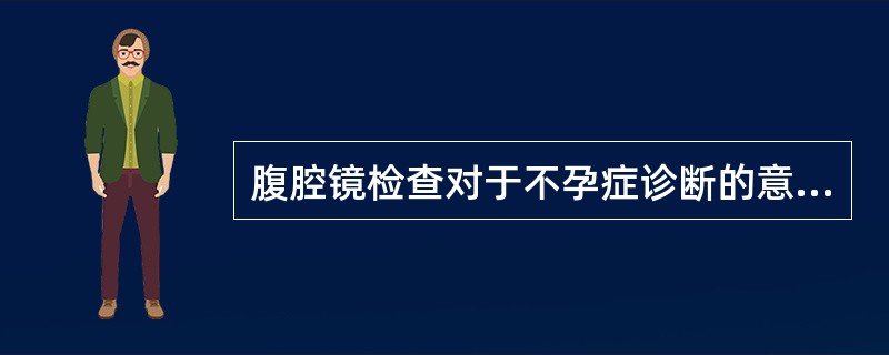 腹腔镜检查对于不孕症诊断的意义，正确的是（）