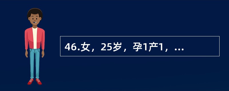 46.女，25岁，孕1产1，第1胎，产钳助产，产后第4天，产妇自述发热，下腹微痛。查：体温38℃，双乳稍胀，无明显压痛，子宫脐下2指，轻压痛，恶露多而浑浊，有臭味，余无异常发现首先考虑的疾病是（）