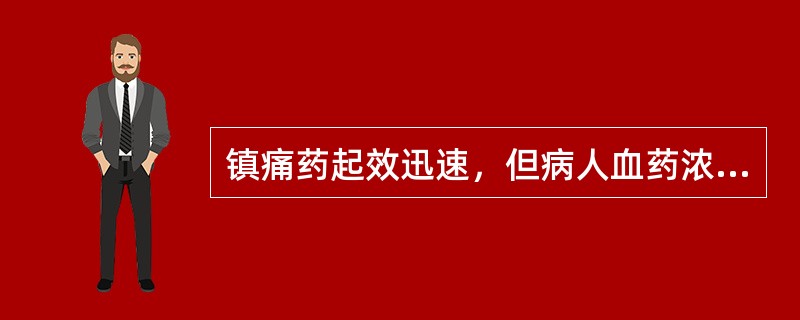 镇痛药起效迅速，但病人血药浓度波动大的给药方式是（）