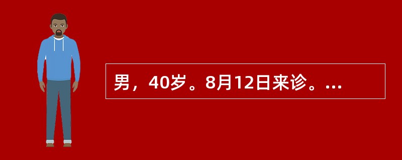 男，40岁。8月12日来诊。发热4天，伴全身痛、乏力、头痛。近1个月当地暴雨不断。查体：眼结膜充血，颈部、腋下淋巴结肿大，小腿拒按压(+)。最可能的诊断是