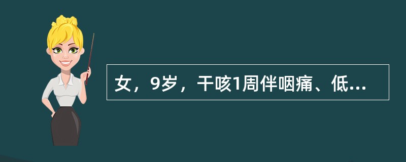 女，9岁，干咳1周伴咽痛、低热，右下肺呼吸音减弱，无明显干、湿哕音，X线两下肺呈云雾状浸润影。该患儿最适宜的治疗是（）