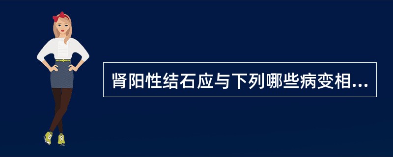 肾阳性结石应与下列哪些病变相鉴别（）