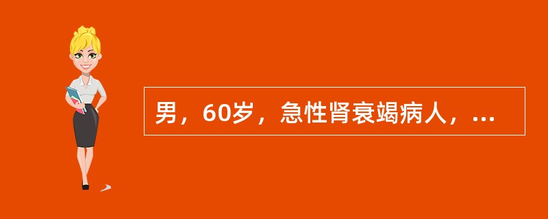 男，60岁，急性肾衰竭病人，血钾5.6mmol/L，下列治疗措施有原则性错误的是