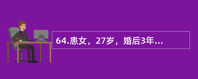64.患女，27岁，婚后3年未孕，近2个月盗汗伴低热（37.3～37.5℃），食欲不振。检查：子宫后倾，稍小，活动差，双附件区可及直径4cm的肿块，不活动，血沉60mmh。对此病人最适宜的处理是（）