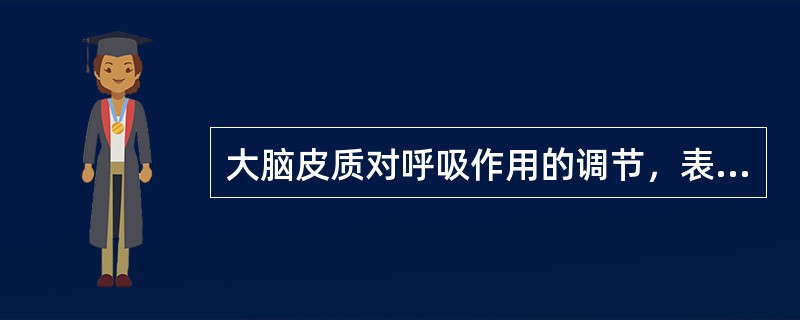 大脑皮质对呼吸作用的调节，表现在哪些方面（）